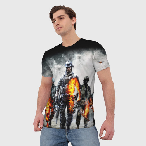 Мужская футболка 3D с принтом Battlefield | Батлфилд (Z), фото на моделе #1
