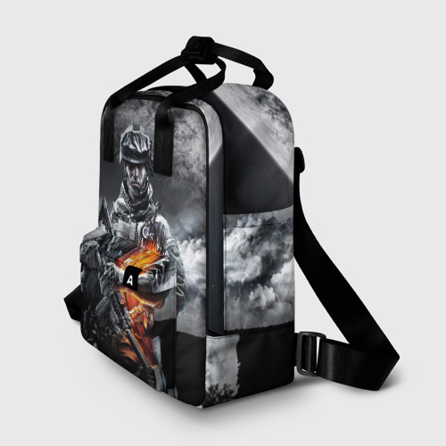 Женский рюкзак 3D с принтом Battlefield, фото на моделе #1