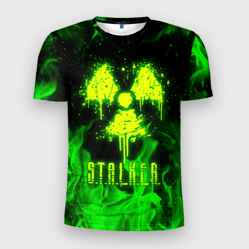 Мужская футболка 3D Slim с принтом STALKER 2, вид спереди #2