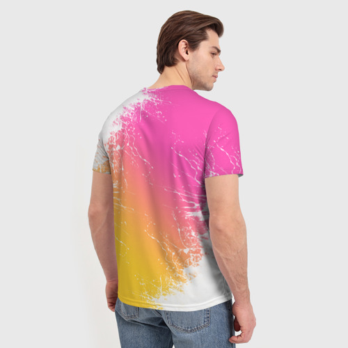 Мужская футболка 3D с принтом Бравл Старс Сэнди, вид сзади #2