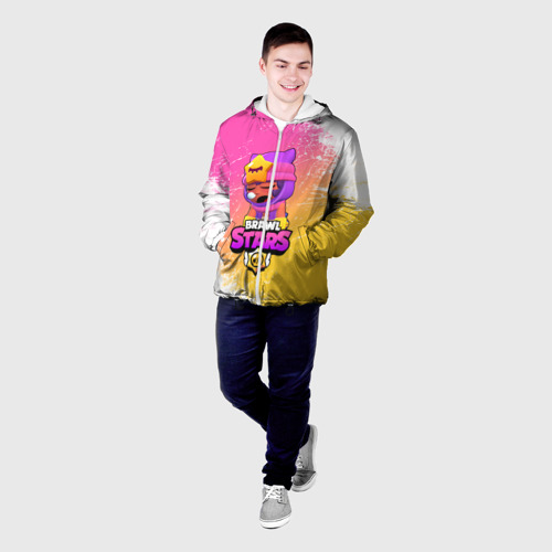 Мужская куртка 3D с принтом Бравл Старс Сэнди, фото на моделе #1