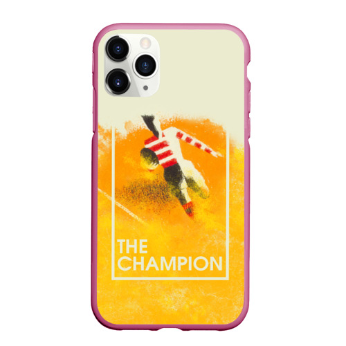 Чехол для iPhone 11 Pro матовый с принтом Регби The Champion, вид спереди #2