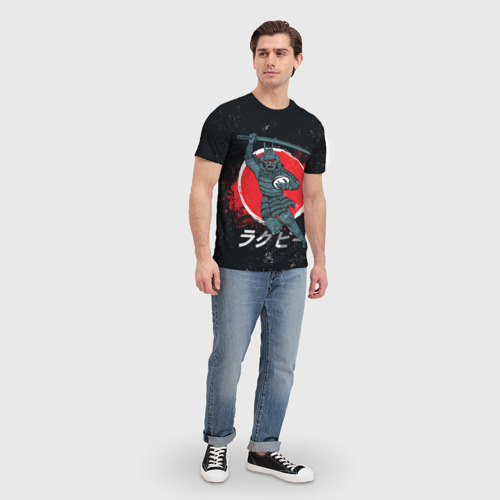 Мужская футболка 3D с принтом Регби Япония, 2019, вид сбоку #3