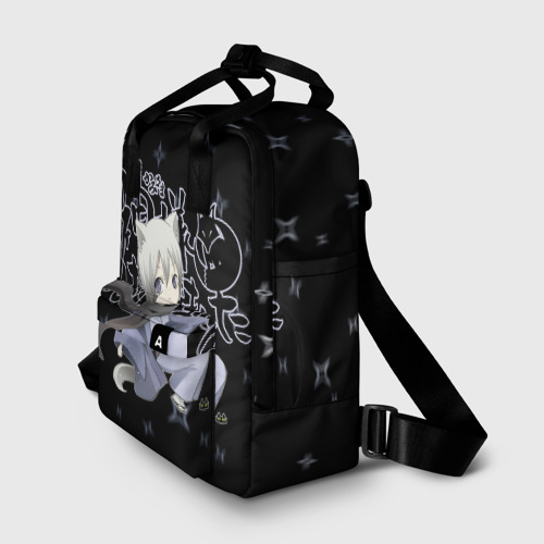 Женский рюкзак 3D с принтом ОЧЕНЬ ПРИЯТНО БОГ!, фото на моделе #1