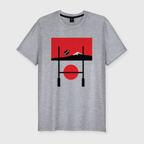 Мужская футболка премиум с принтом Регби, Япония 2019, вид спереди #2