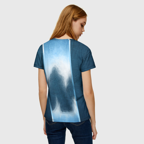 Женская футболка 3D с принтом Гандболистка, вид сзади #2