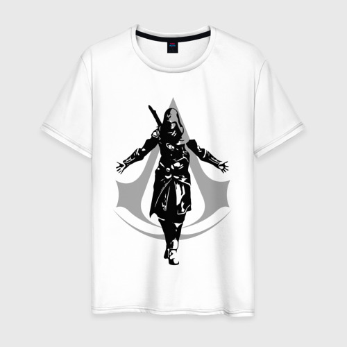 Мужская футболка хлопок с принтом Assassin`S Creed ассасин С Крид, вид спереди #2