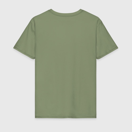 Мужская футболка хлопок с принтом Abstergo Industries, вид сзади #1