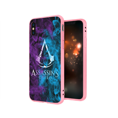 Чехол для iPhone X матовый с принтом Assassin's Creed, вид сбоку #3