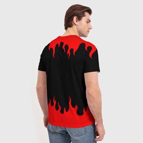 Мужская футболка 3D с принтом Gurren Lagann Гуррен Лаганн, вид сзади #2