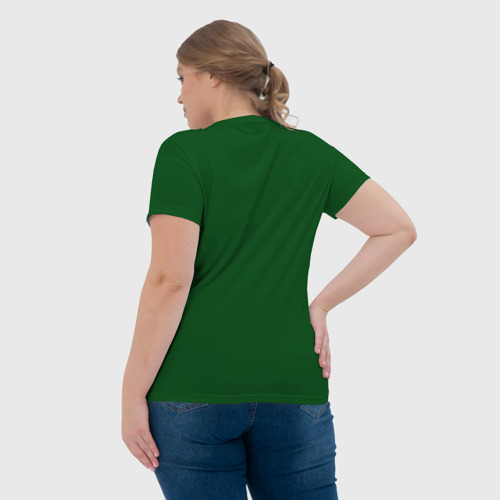 Женская футболка 3D с принтом Пегий дудочник, вид сзади #2