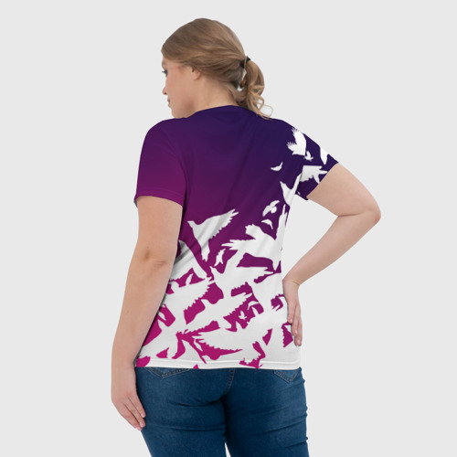 Женская футболка 3D с принтом Three Days Grace, вид сзади #2