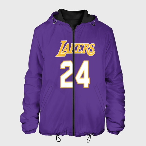 Мужская куртка 3D с принтом Los Angeles Lakers Kobe Brya, вид спереди #2
