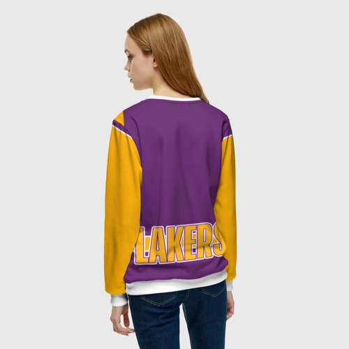 Женский свитшот 3D с принтом Los Angeles Lakers, вид сзади #2