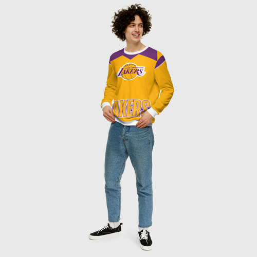 Мужской свитшот 3D с принтом Los Angeles Lakers, вид сбоку #3