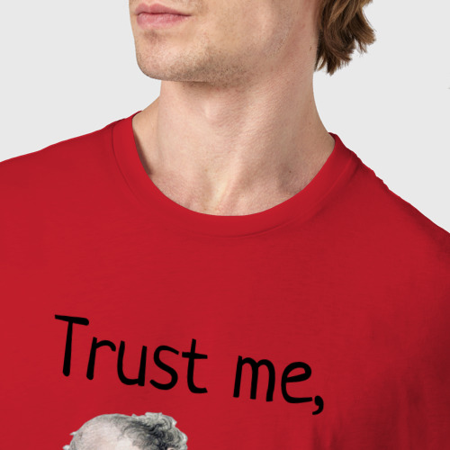 Мужская футболка хлопок с принтом Trust me, I'm a dentist, фото #4