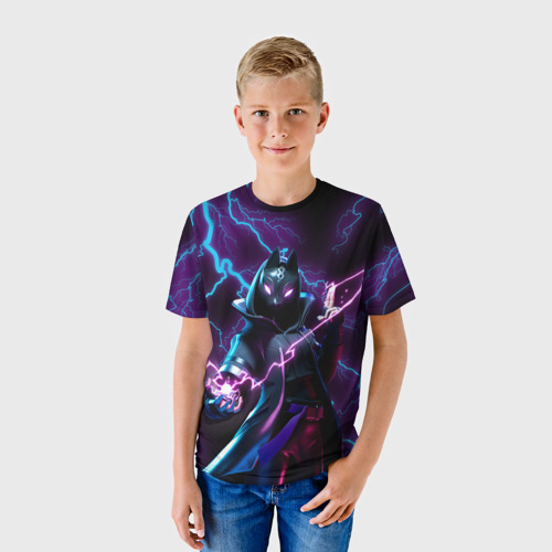 Детская футболка 3D с принтом Fortnite, фото на моделе #1
