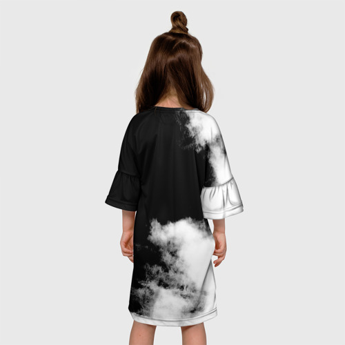 Детское платье 3D с принтом ВДВ, вид сзади #2