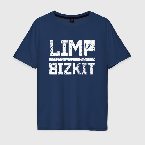 Мужская футболка хлопок Oversize с принтом LIMP BIZKIT, вид спереди #2