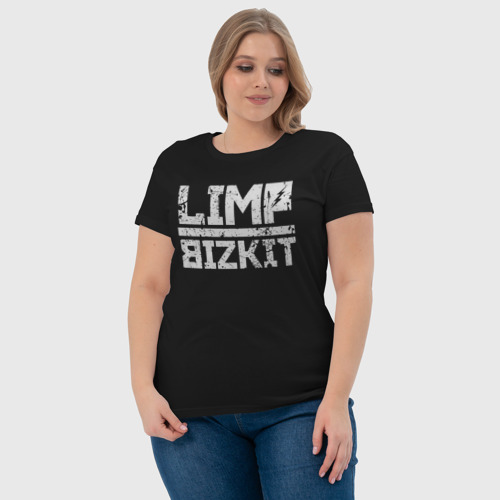 Женская футболка хлопок с принтом LIMP BIZKIT, фото #4