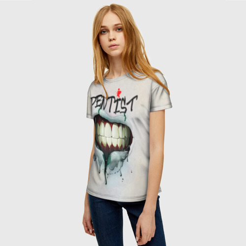 Женская футболка 3D с принтом Dentist, фото на моделе #1