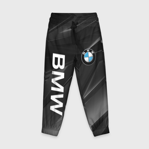 Детские брюки 3D с принтом BMW БМВ, вид спереди #2