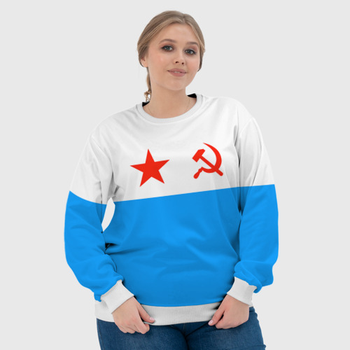 Женский свитшот 3D с принтом ВМФ СССР, фото #4