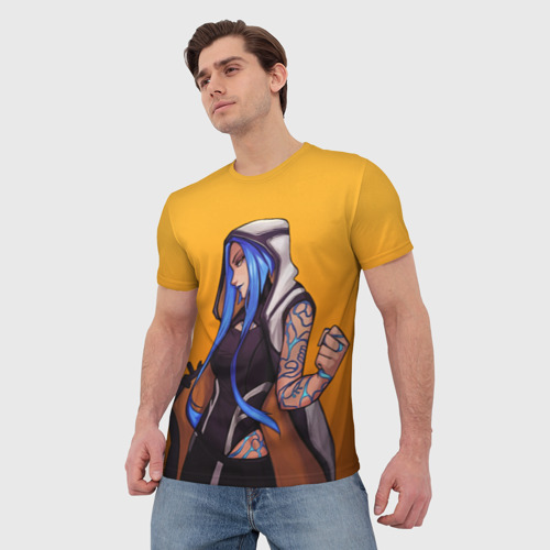 Мужская 3D футболка с принтом Maya, вид сбоку #3