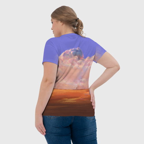 Женская футболка 3D с принтом Snapfire, вид сзади #2