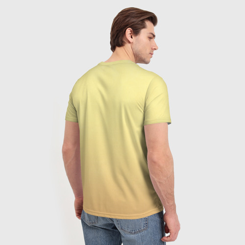 Мужская футболка 3D с принтом Вся наша жизнь - борьба, вид сзади #2