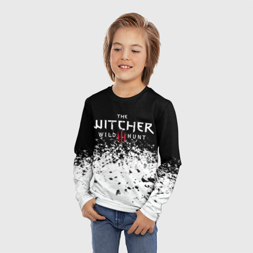 Детский лонгслив 3D с принтом THE WITCHER, фото на моделе #1