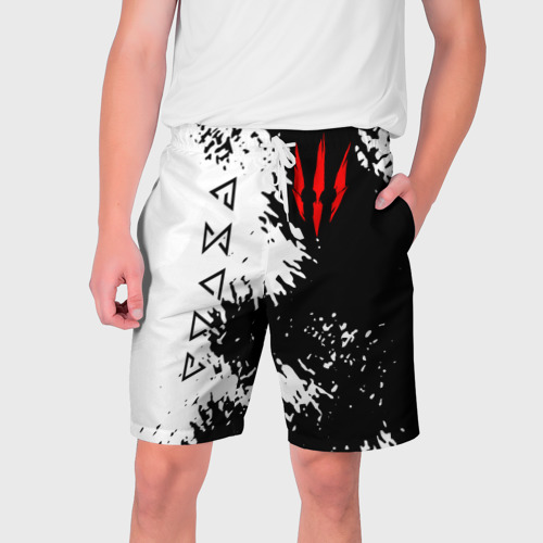 Мужские шорты 3D с принтом The Witcher, вид спереди #2