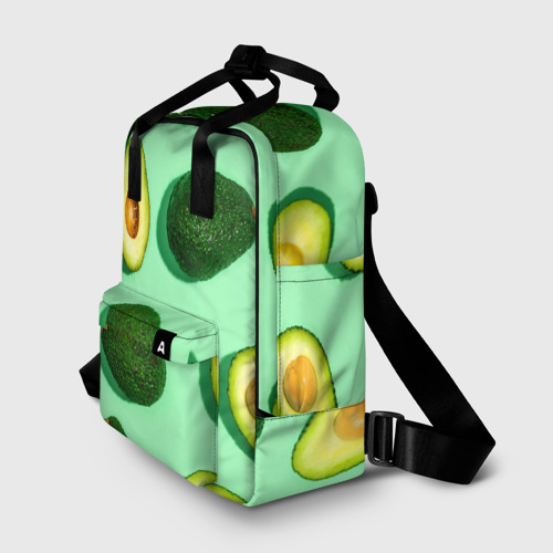 Женский рюкзак 3D с принтом АВАКАДО, фото на моделе #1