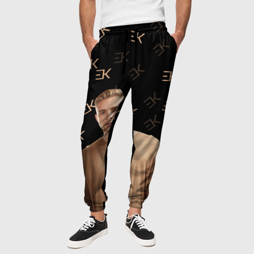 Мужские брюки 3D с принтом Егор Крид, вид сбоку #3