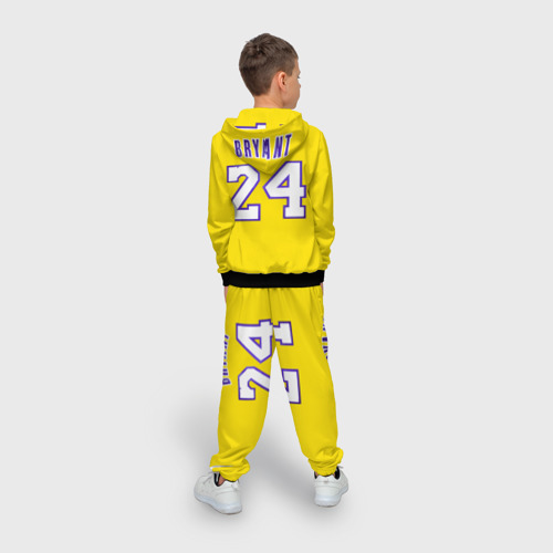 Детский 3D костюм с принтом Kobe Bryant 24, вид сзади #2