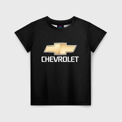 Детская футболка 3D с принтом CHEVROLET, вид спереди #2