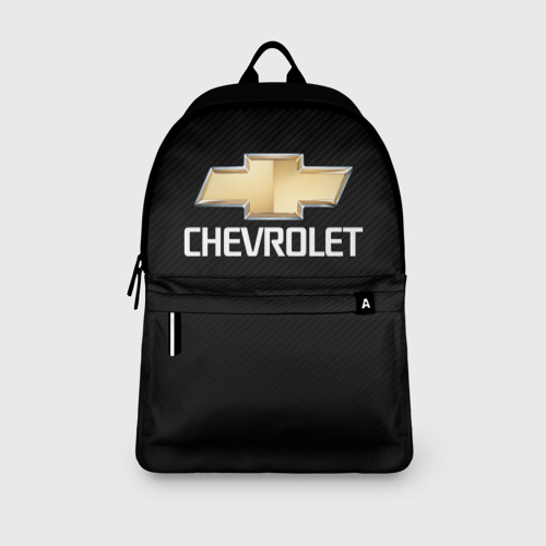 Рюкзак 3D с принтом CHEVROLET, вид сбоку #3