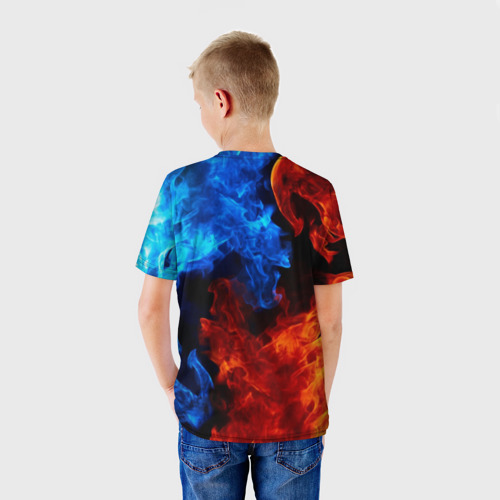 Детская футболка 3D с принтом Minecraft, вид сзади #2