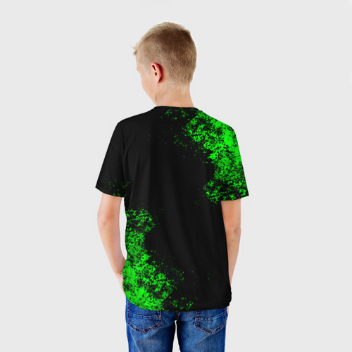 Детская футболка 3D с принтом MINECRAFT, вид сзади #2