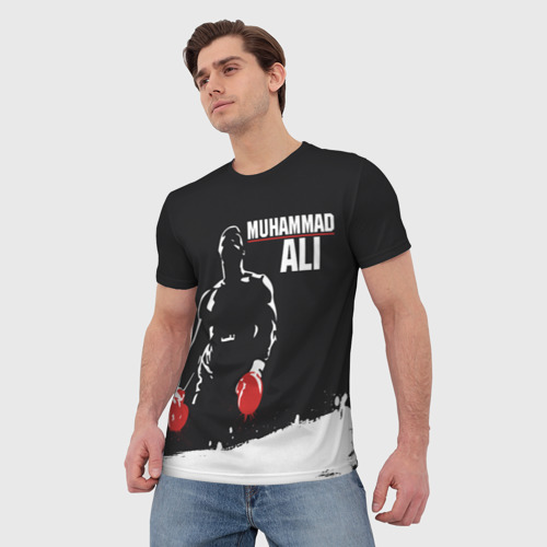 Мужская футболка 3D с принтом Muhammad Ali, фото на моделе #1