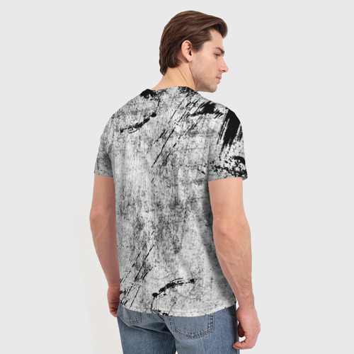Мужская 3D футболка с принтом Безразличие, вид сзади #2