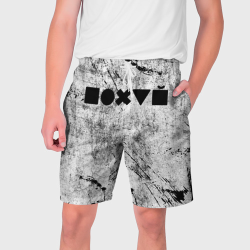 Мужские шорты 3D с принтом Безразличие, вид спереди #2