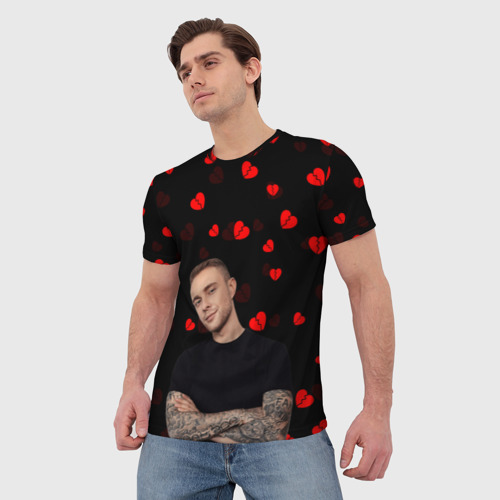 Мужская футболка 3D с принтом Егор Крид, фото на моделе #1