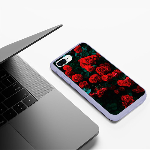 Чехол для iPhone 7Plus/8 Plus матовый с принтом Розы, фото #5