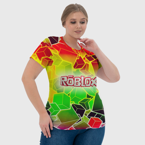 Женская футболка 3D с принтом Роблокс, фото #4