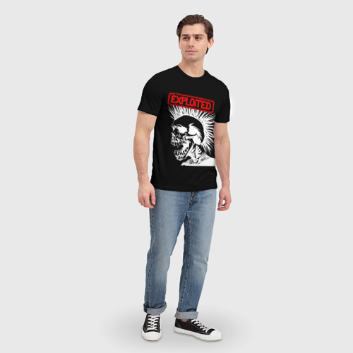 Мужская футболка 3D с принтом The Exploited, вид сбоку #3