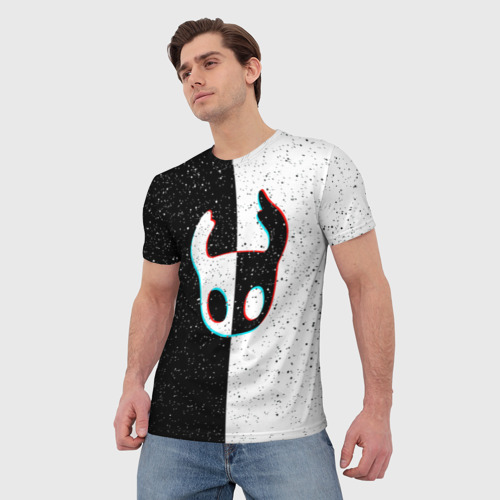 Мужская футболка 3D с принтом Hollow Knight, фото на моделе #1