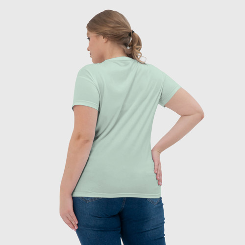 Женская футболка 3D с принтом КОРГИ, вид сзади #2