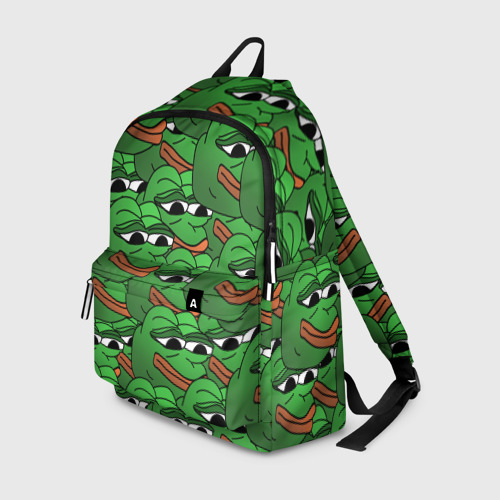 Рюкзак 3D с принтом Pepe The Frog, вид спереди #2