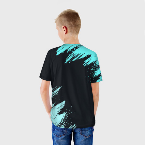 Детская футболка 3D с принтом Brawl Stars crow, вид сзади #2